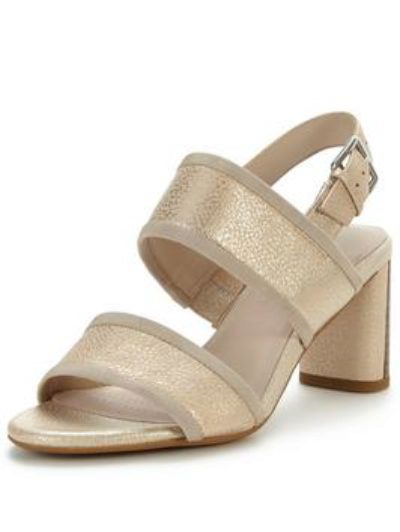 Clarks Amali Ava Heeled Two Strap Sandal